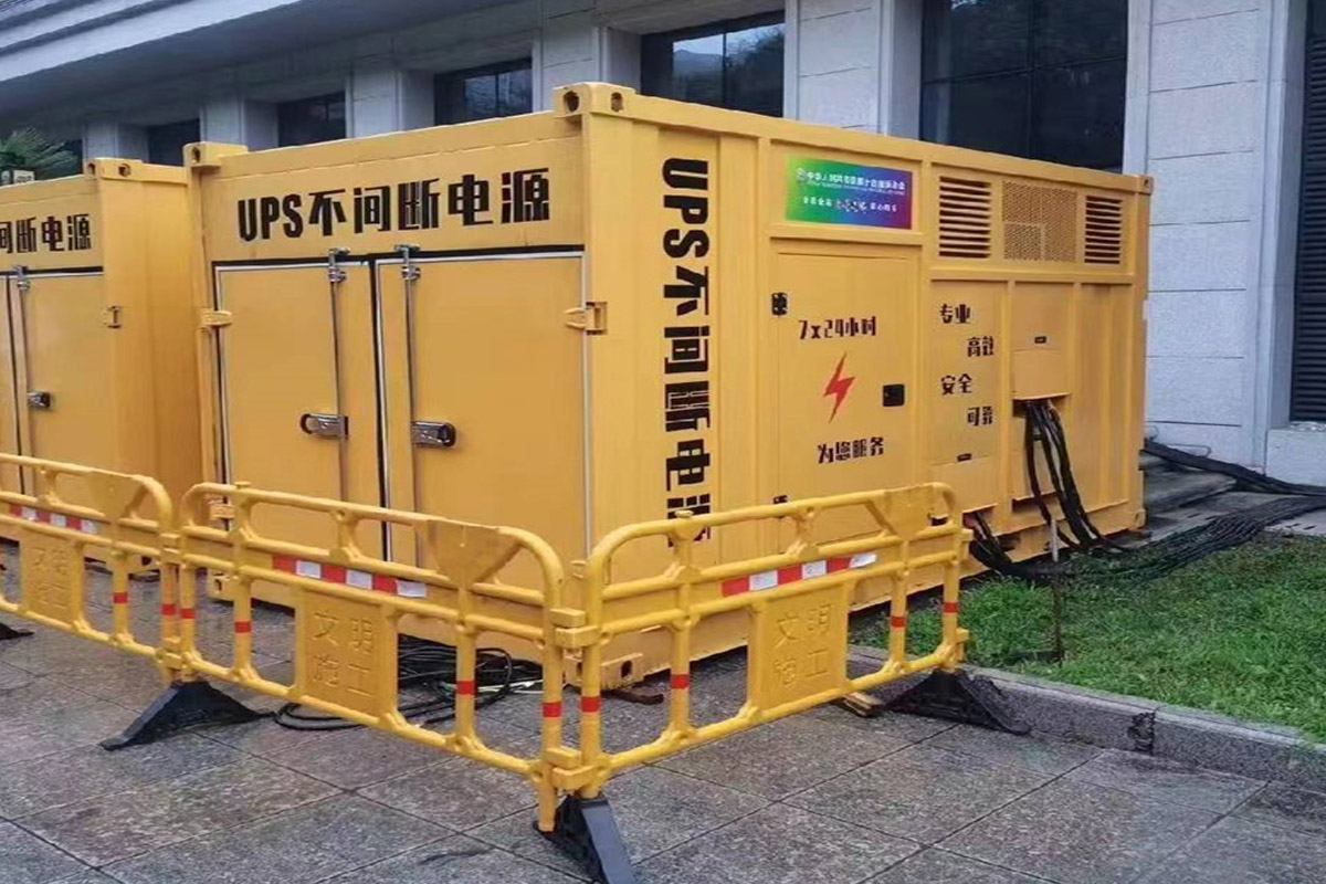 浙江发电机租赁施工现场